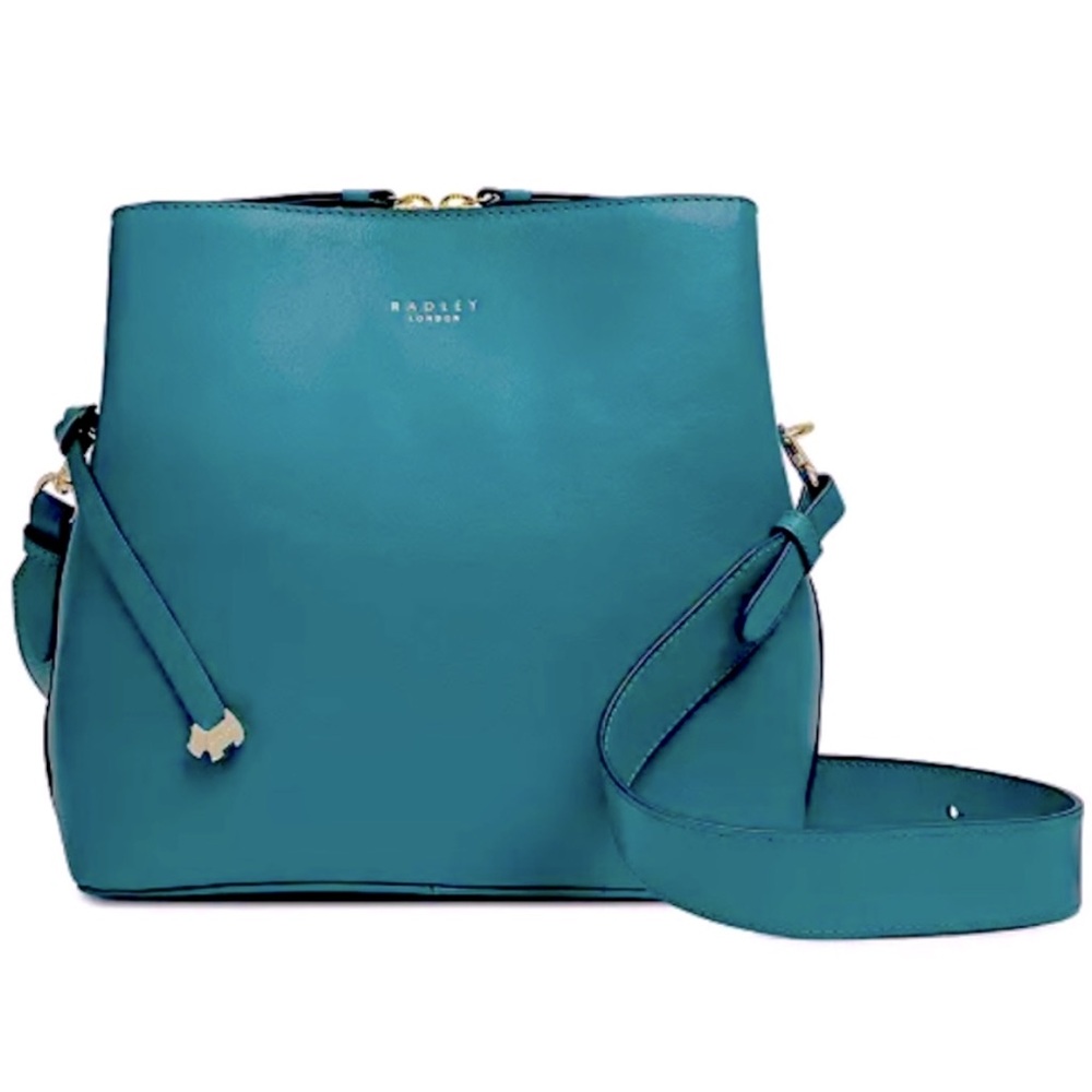 RADLEY LONDON turquoise leather crossbody - Picture 2 of 15